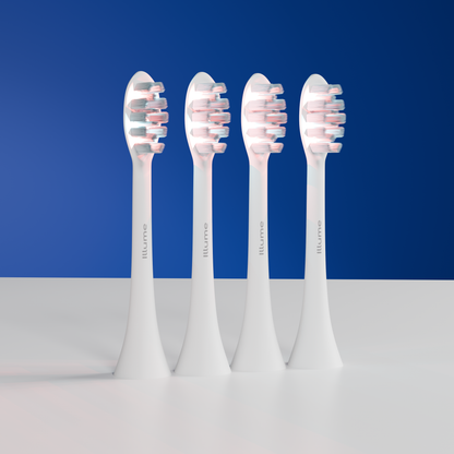 Illume Sonic Toothbrush Replacement Heads with 6 LEDs - Compatible with Illume Brush