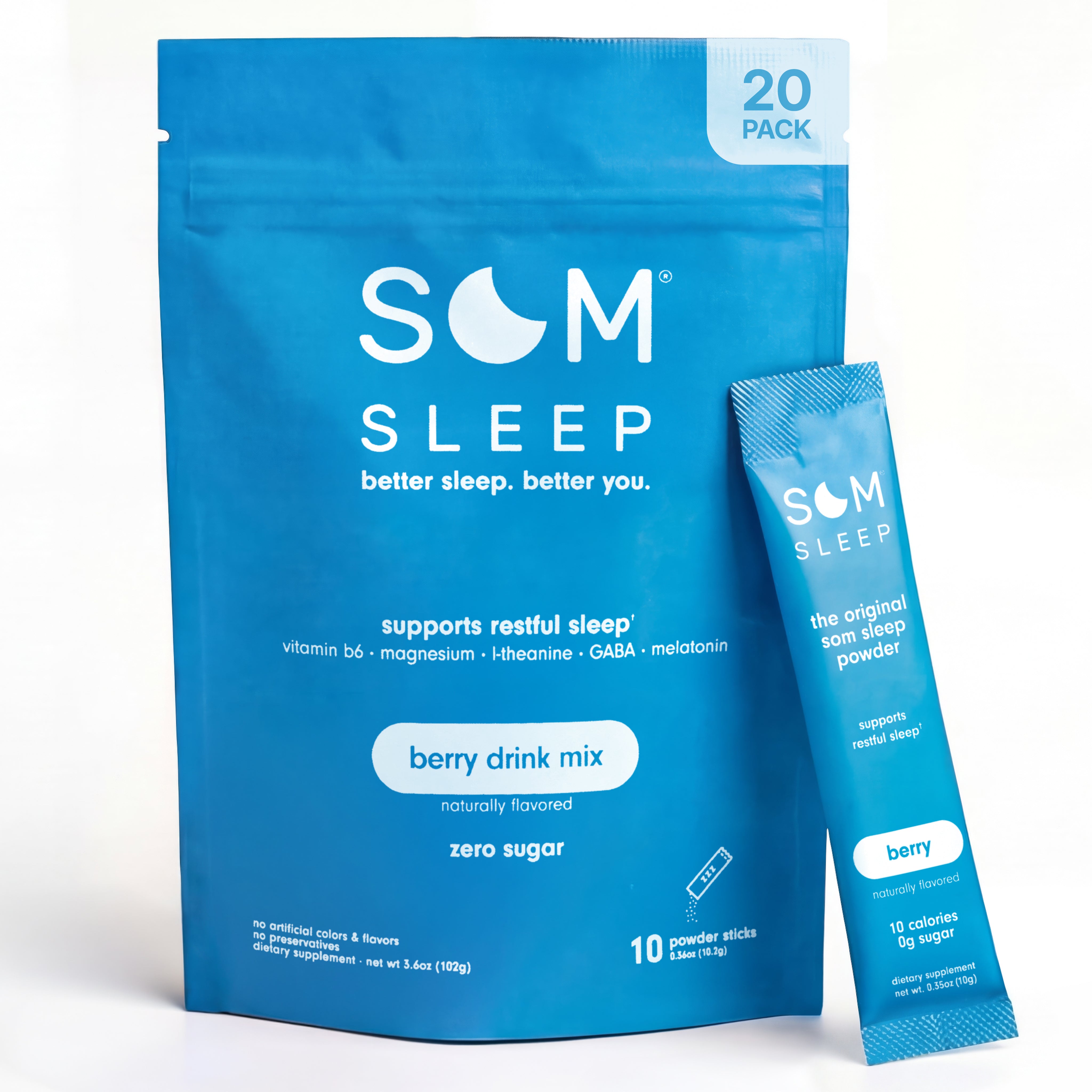 Som Sleep Powder Drink Mix · Berry
