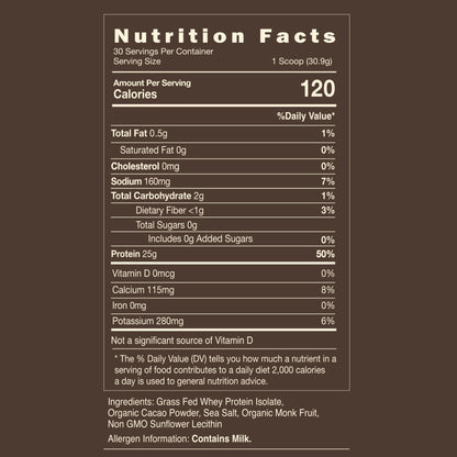 Regenerative Grass Fed Whey Protein Isolate