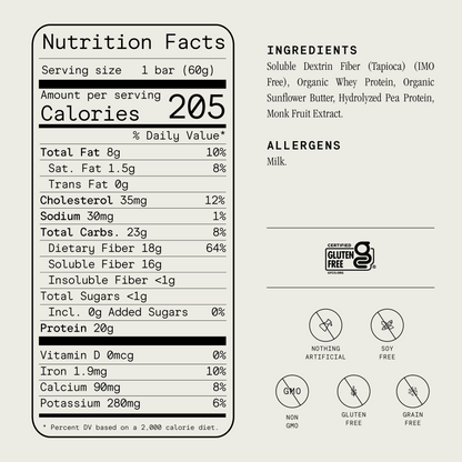 Whey Protein Bar - Sweet Cream