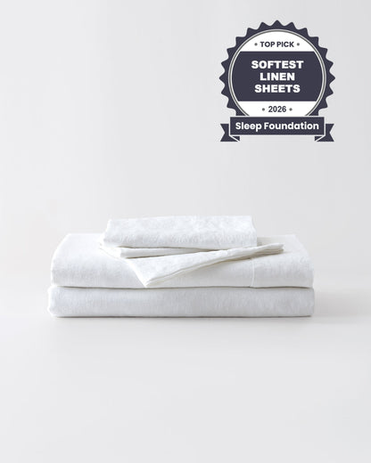 Stonewashed Linen Sheets Set