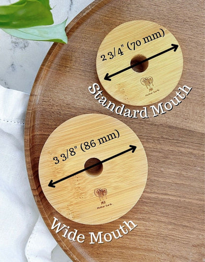 Bamboo Mason Jar Lids