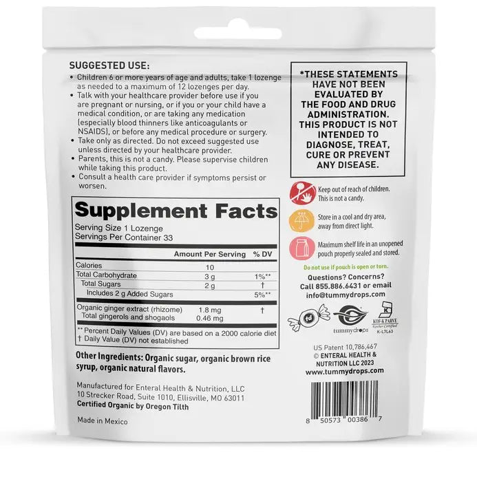 Strawberry Ginger Tummydrops, 33 ct