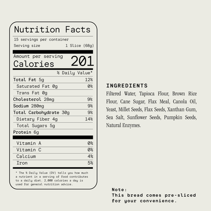 Allergen Free Multi Grain Bread