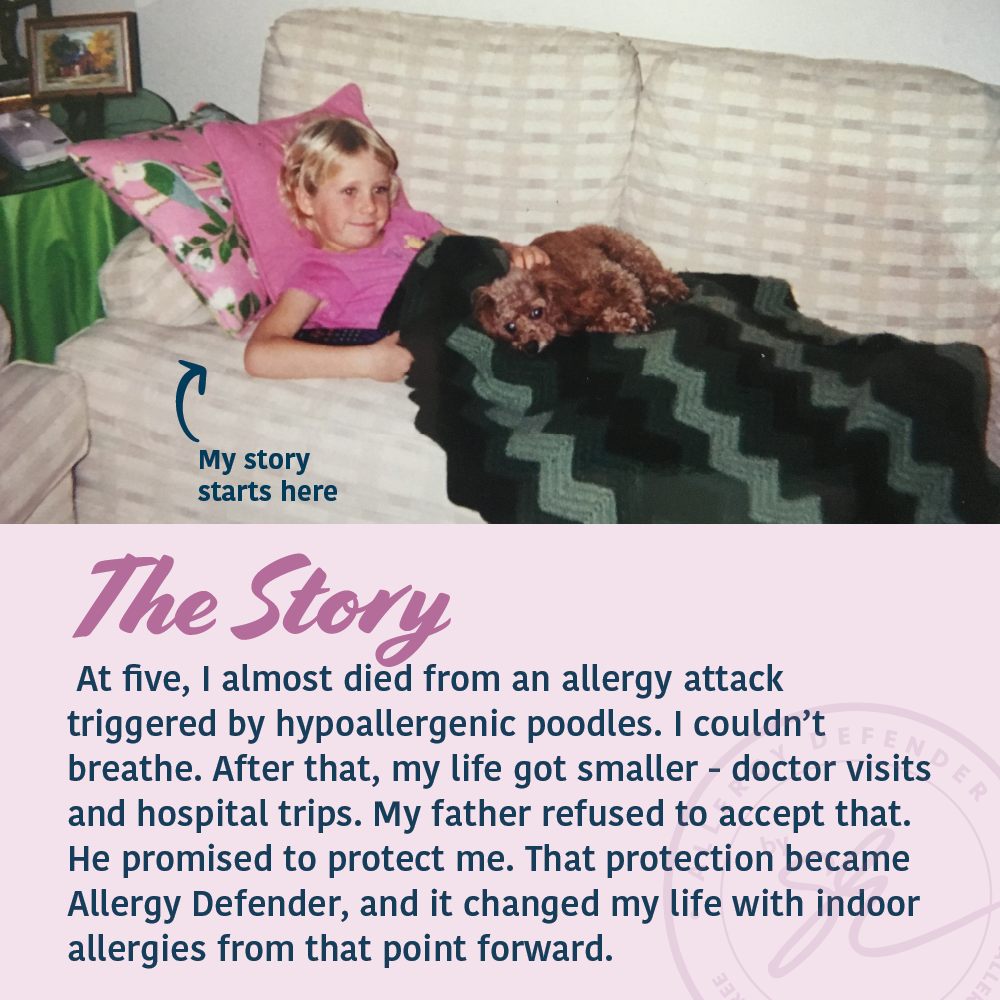 Allergy Asthma Clean Allergen Spray Bottle + One Refill over 64oz by Allergy Defender