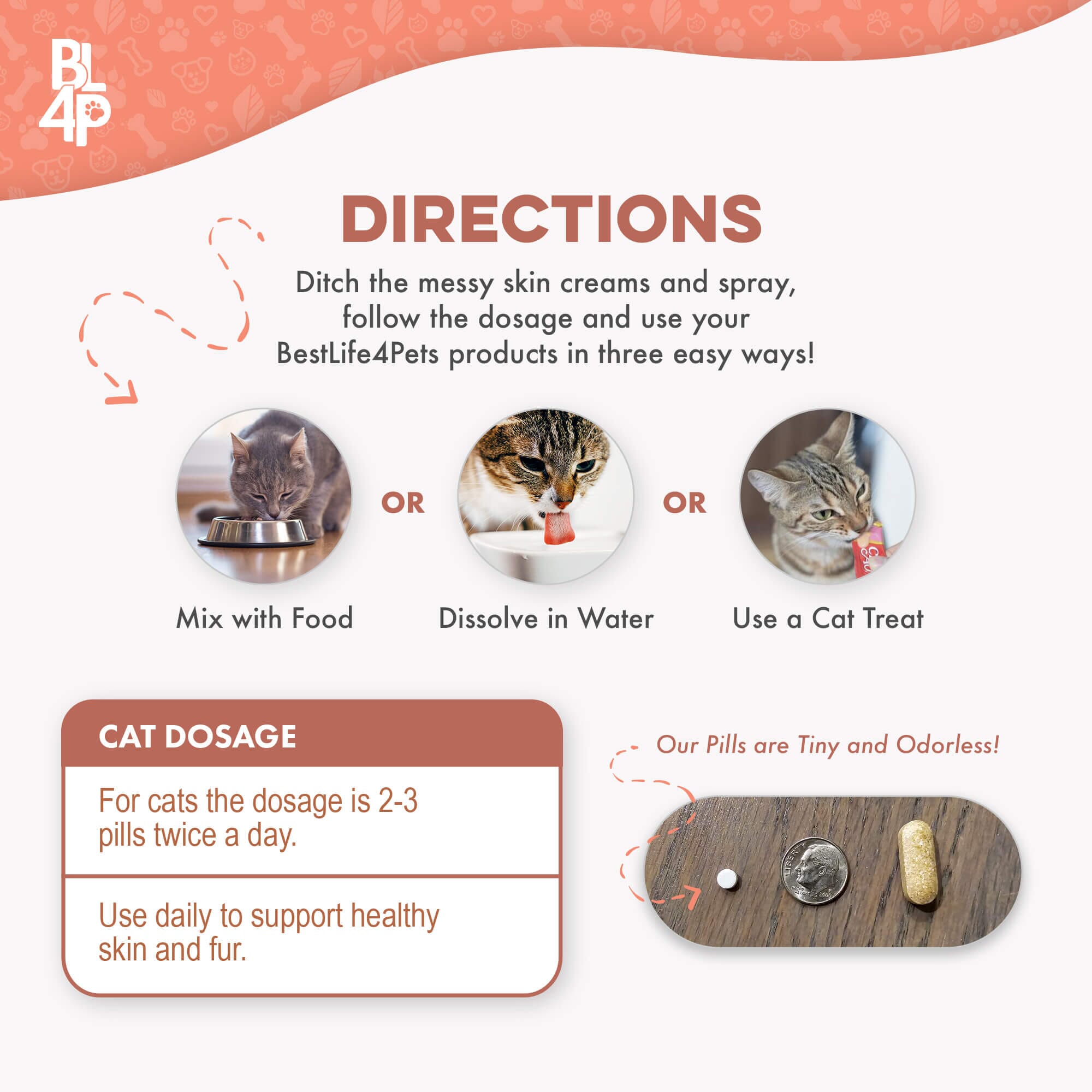 Healthy Skin for Cats - Cat Miliary Dermatitis, Skin Allergy & Cat Scabs Remedy by BestLife4Pets