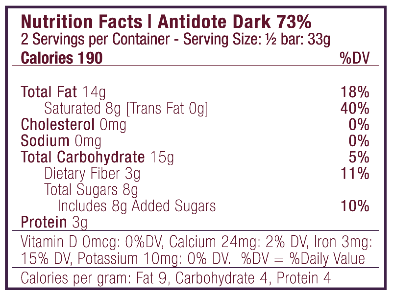 Antidote Chocolate HYBRIS: MANGO + JUNIPER Cases - 3 cases x 12 bars by Farm2Me