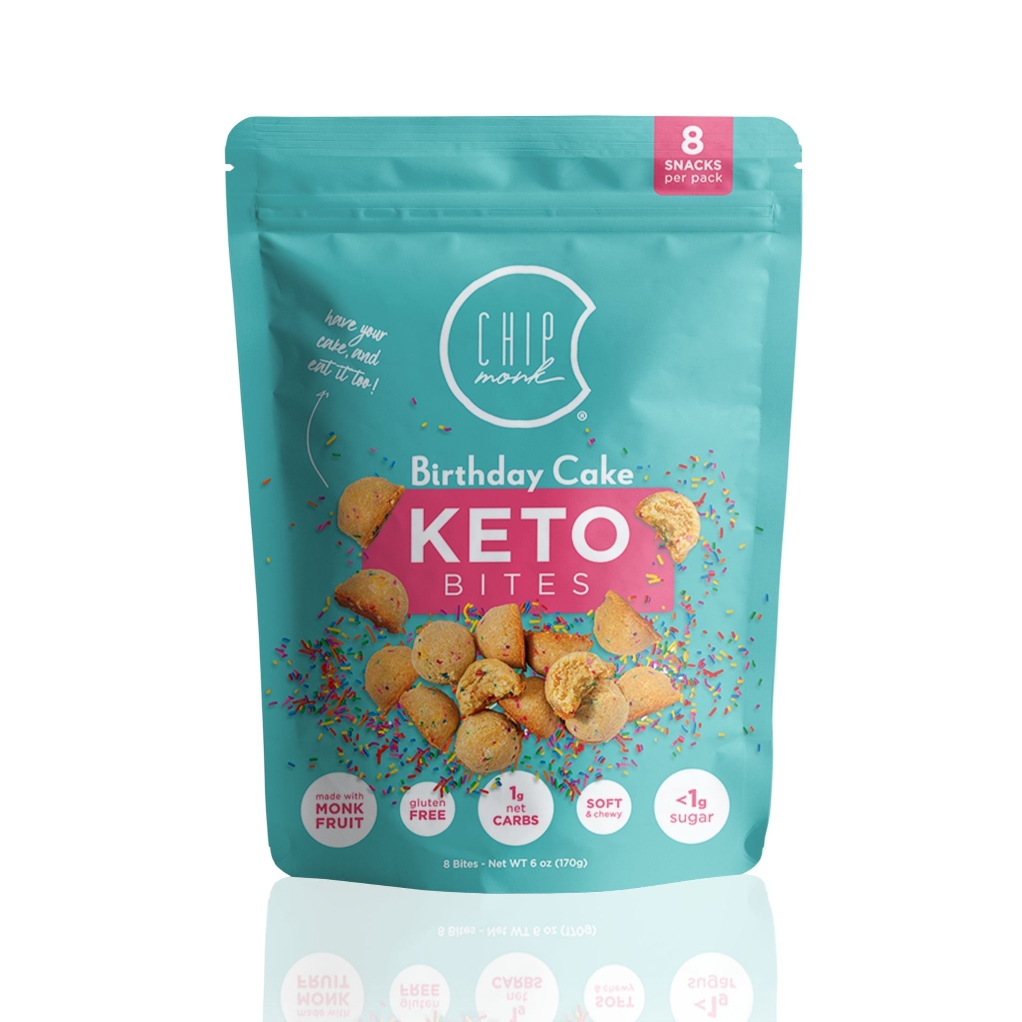 Birthday Cake Keto Cookie Bites by ChipMonk Baking