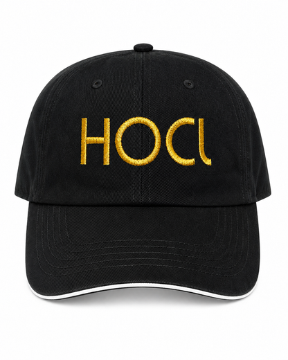 The HOCl Cap | Lightweight Adjustable Hat | Black + White