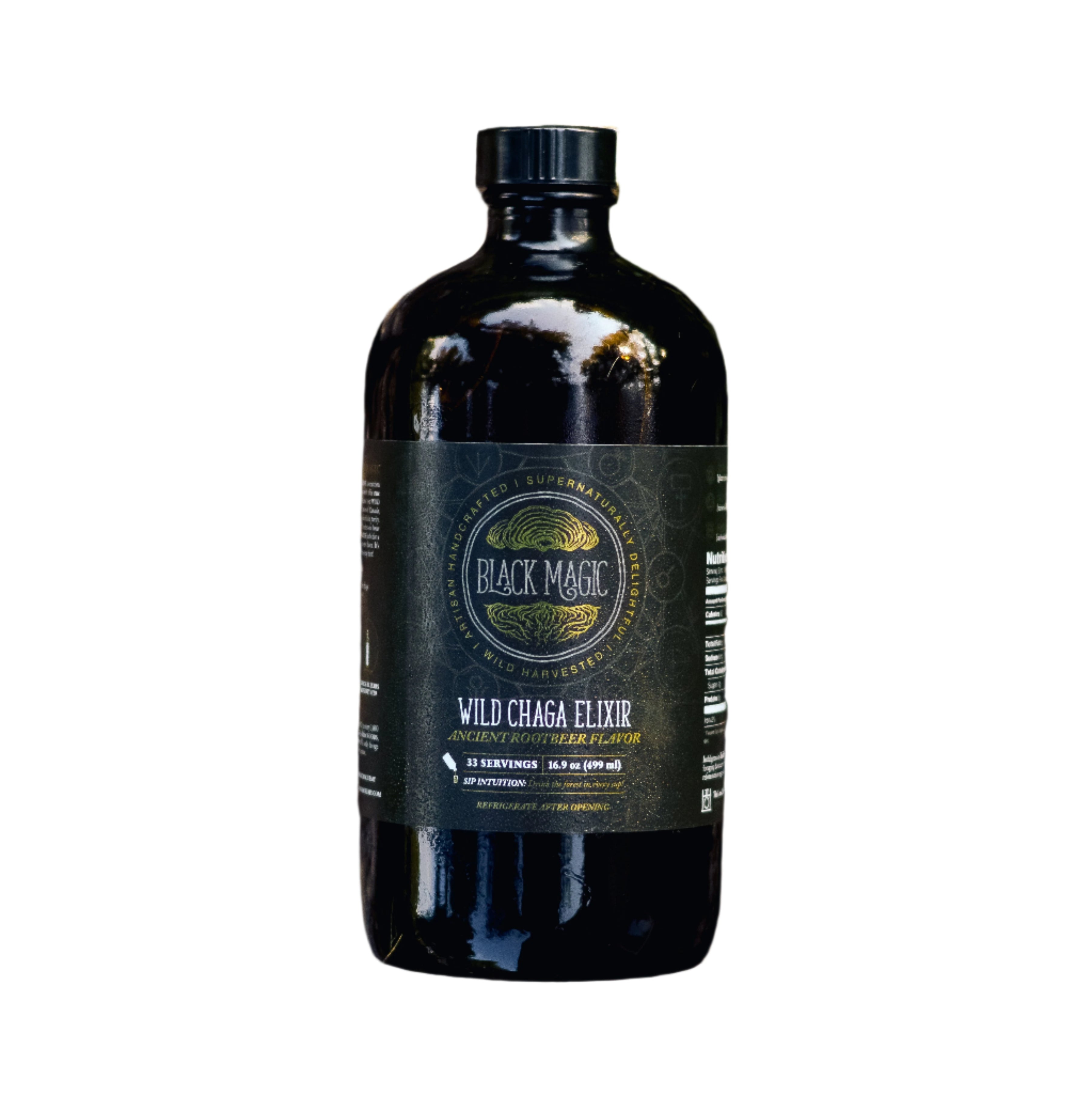 Wild Harvested Chaga Mushroom Rootbeer Elixir by Black Magic Alchemy