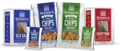Brewer's Crackers Sea Salt Flatbread Crackers - 12 Boxes x 5 oz by Farm2Me