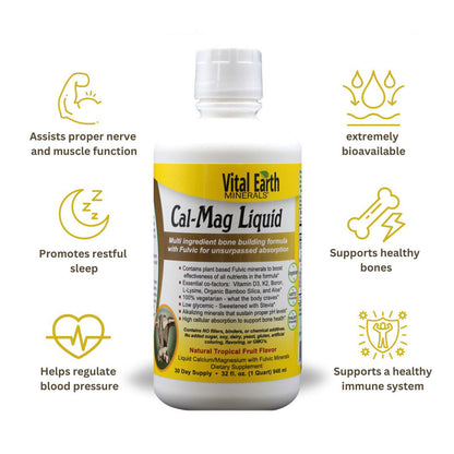Cal-Mag Liquid Supplement, 32 Oz.