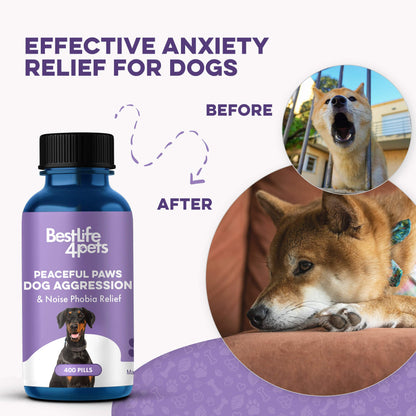 Peaceful Paws Dog Aggression Management and Noise Phobia Remedy by BestLife4Pets
