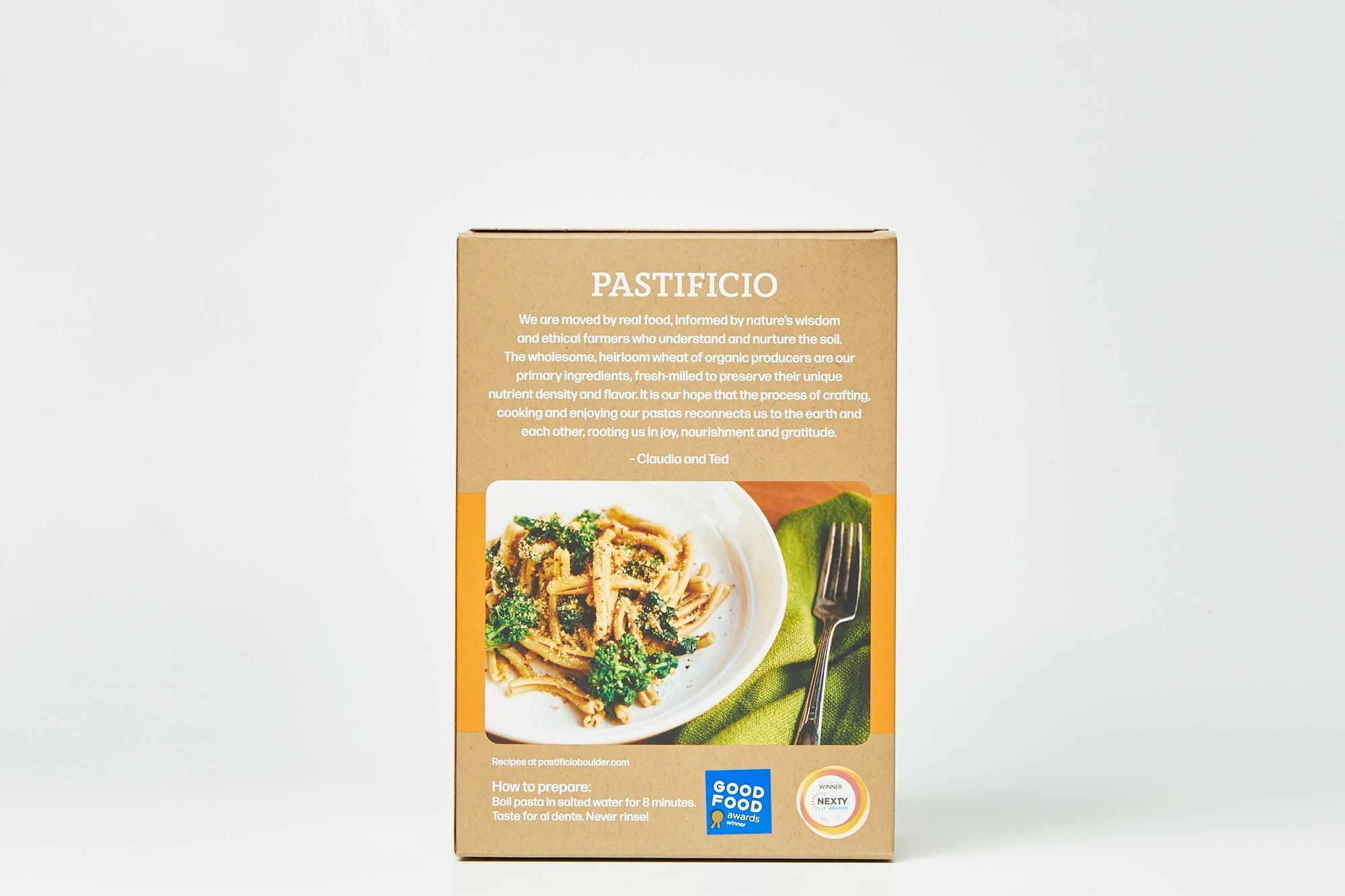 Pastificio Boulder CASARECCE Heritage Ancient Wheat Pasta Box - 6 boxes x 16oz case by Farm2Me