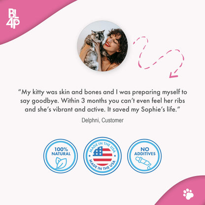 Hyperthyroidism Supplement for Cats - Helps Cat Weight Gain by BestLife4Pets