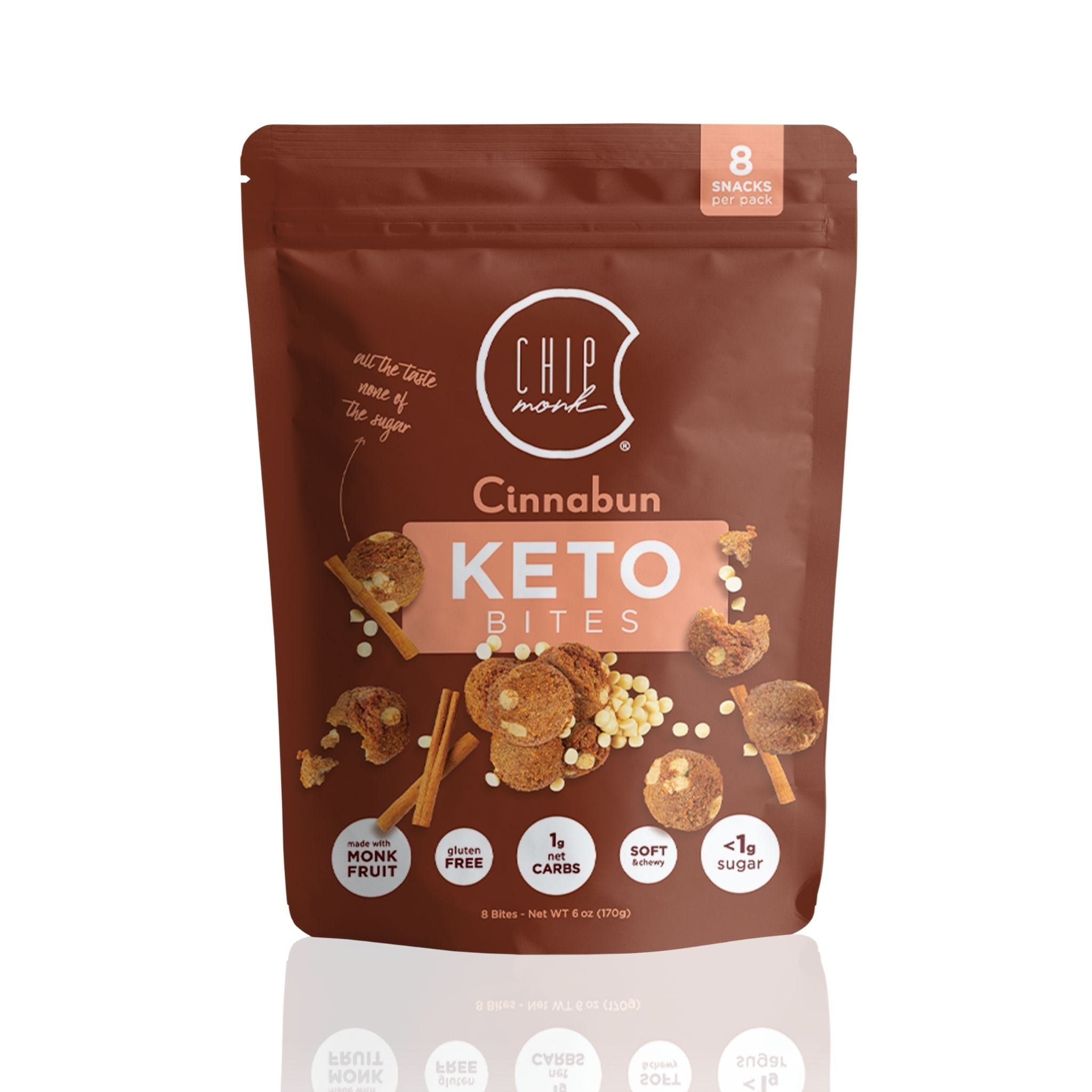 Cinnabun Keto Cookie Bites by ChipMonk Baking