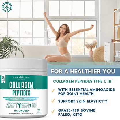 Collagen Peptides Powder by Mother Nature Organics