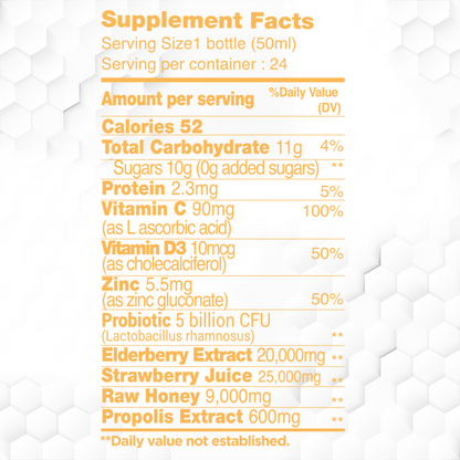 Kids Propolis Immune DayTime Shot - Probiotic, 50 ml x 12