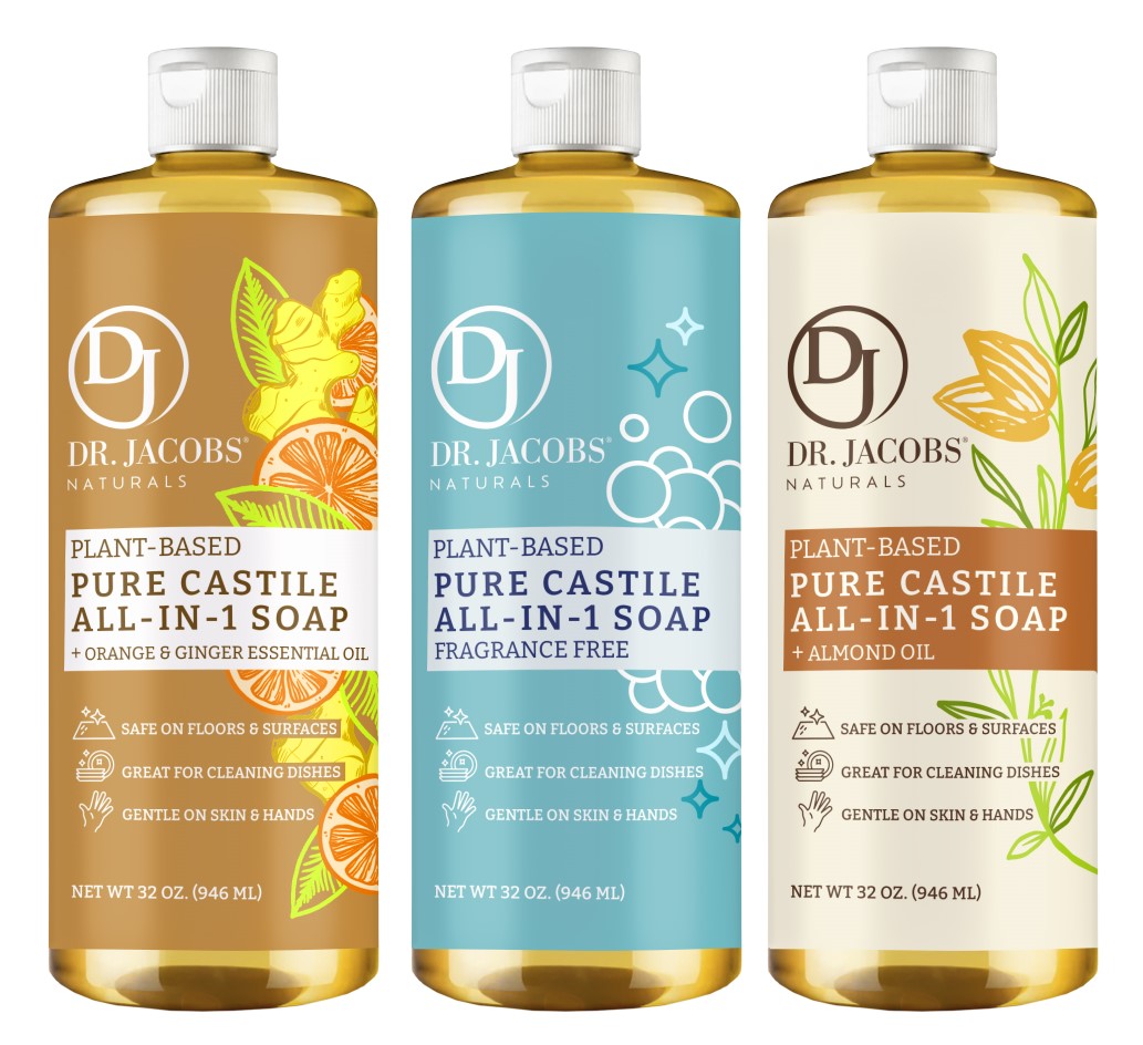 Castile Soap Ideal for Washing Dishes by Dr. Jacobs Naturals