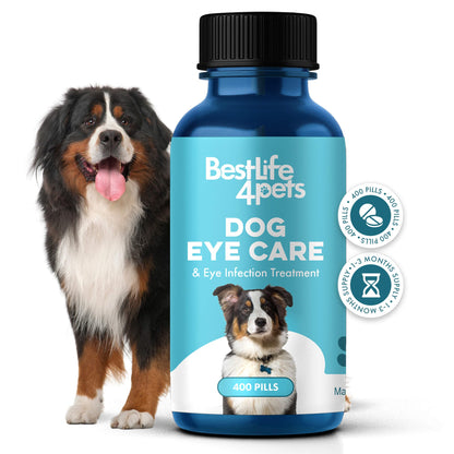 Natural Dog Eye Infection Treatment  - Helps Conjunctivitis, Watery Eyes, Red Eye, and General Eye Care by BestLife4Pets