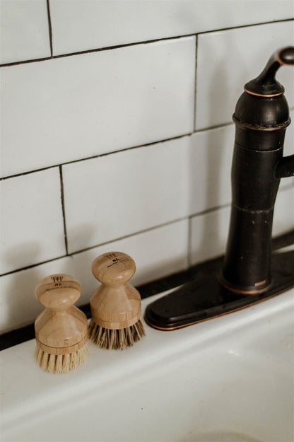 3 Pack - Multipurpose + Wood Scrub Brush + Beechwood Sisal Kitchen Brush
