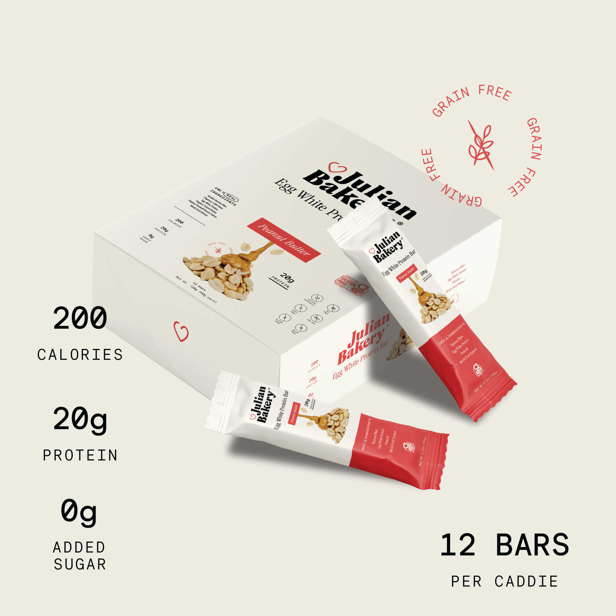 Egg White Protein Bar - Peanut Butter
