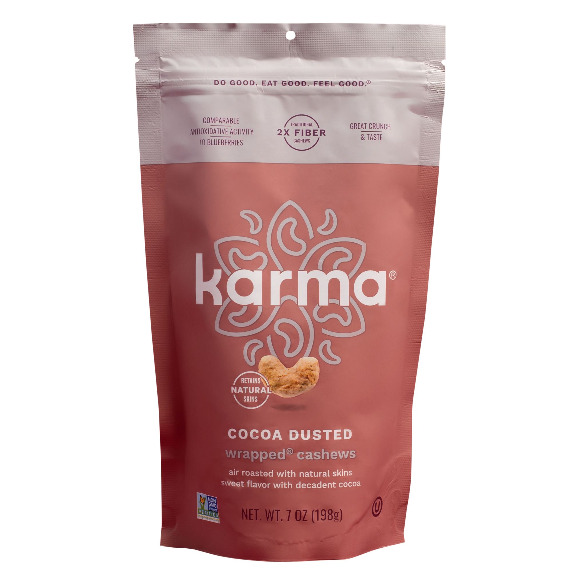 Karma Cocoa Dusted Wrapped Cashews by Farm2Me