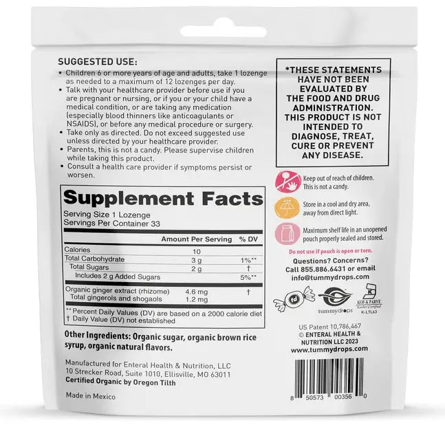 Enchanted Spice Intense Ginger Tummydrops, 33 ct