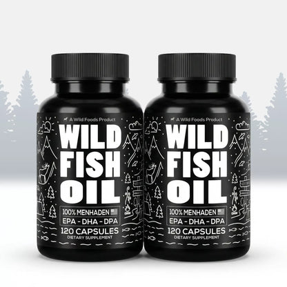 Wild Fish Oil Capsules, Omega-3 Blend, Sustainable, Pure, Third-Party Tested