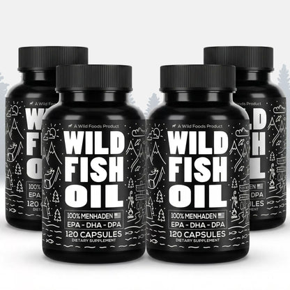Wild Fish Oil Capsules, Omega-3 Blend, Sustainable, Pure, Third-Party Tested