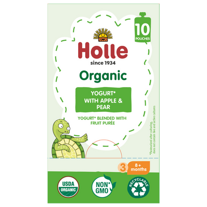 Holle Organic Yogurt Pouches - Apple & Pear by Holle USA