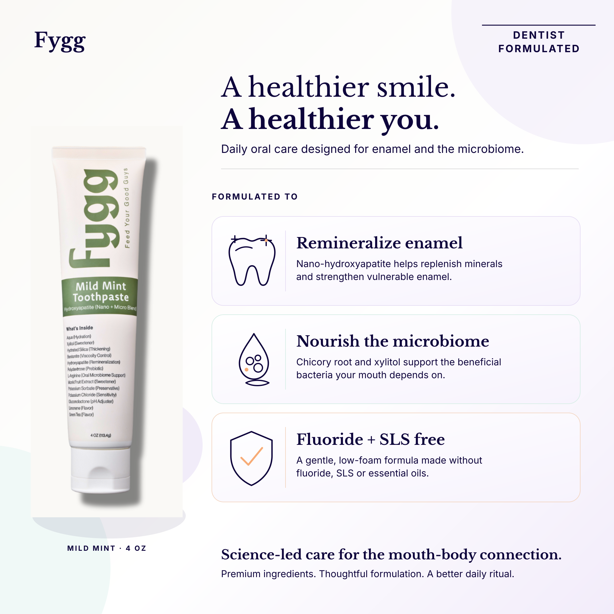 Nano-Hydroxyapatite Toothpaste with Prebiotics | Vanilla Vibes