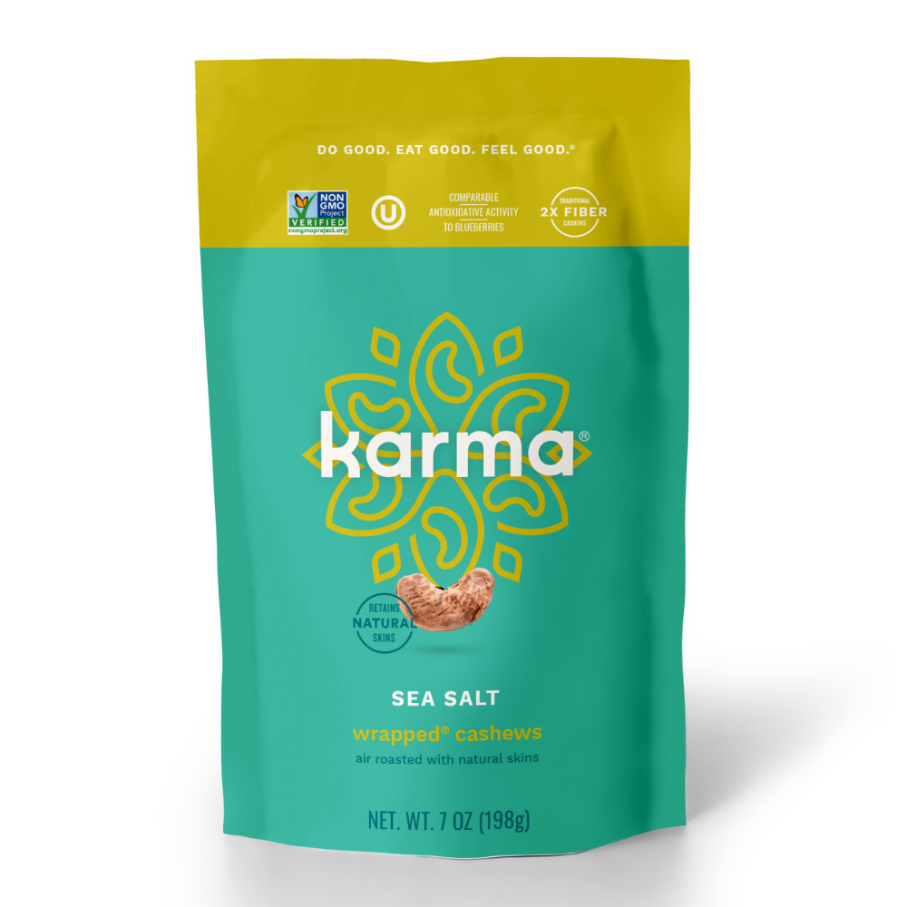 Karma Sea Salt Wrapped Cashews by Farm2Me