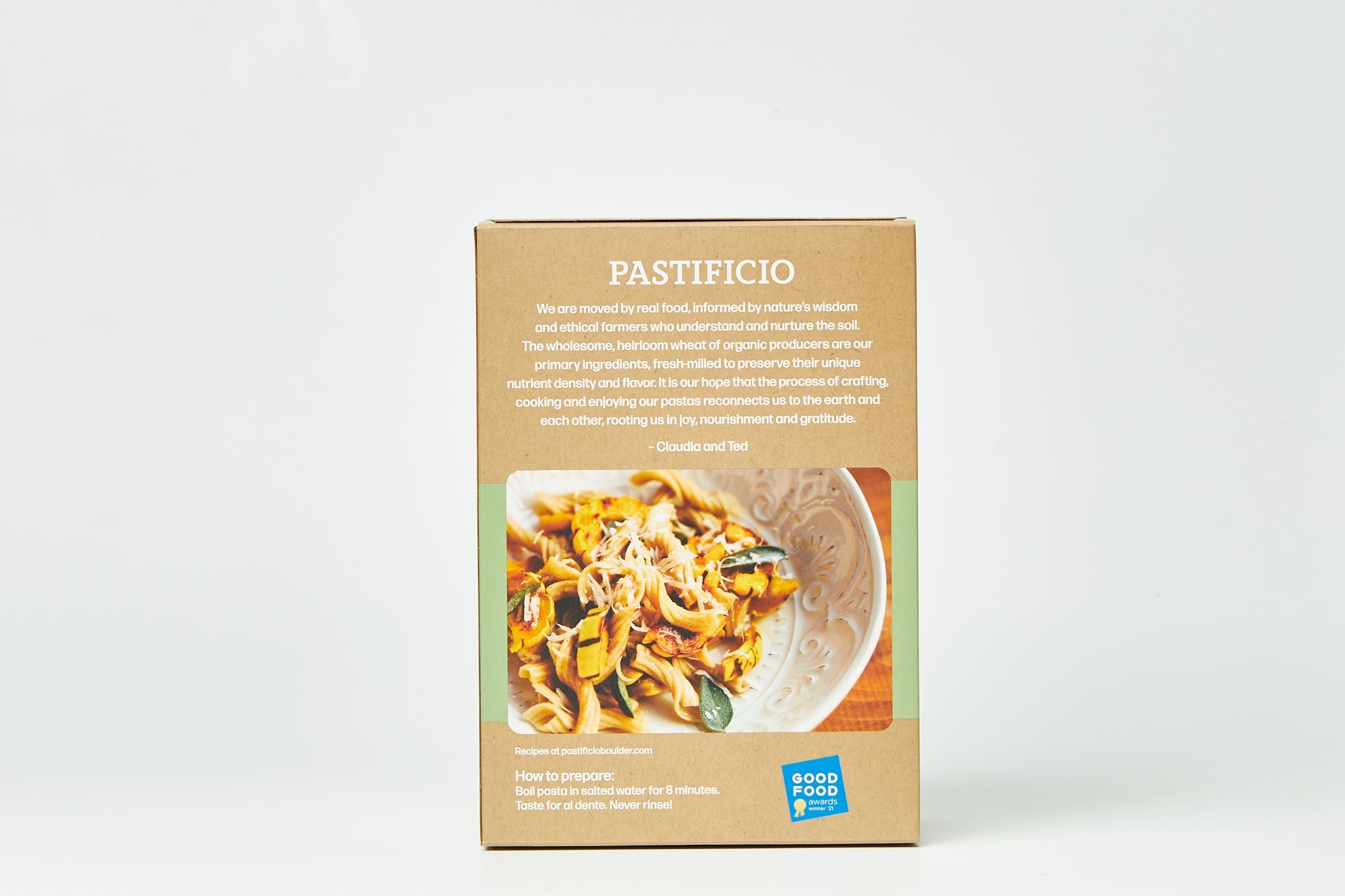 Pastificio Boulder GARGANELLI Heritage Ancient Wheat Pasta Box - 6 boxes x 16 oz case by Farm2Me