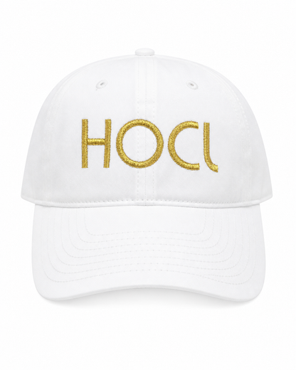 The HOCl Cap | Lightweight Adjustable Hat | Black + White