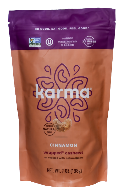 Karma Cinnamon Wrapped Cashews by Farm2Me