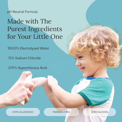 Littley Infant & Toddler Hand Cleanser | Gentle HOCl Hand Spray