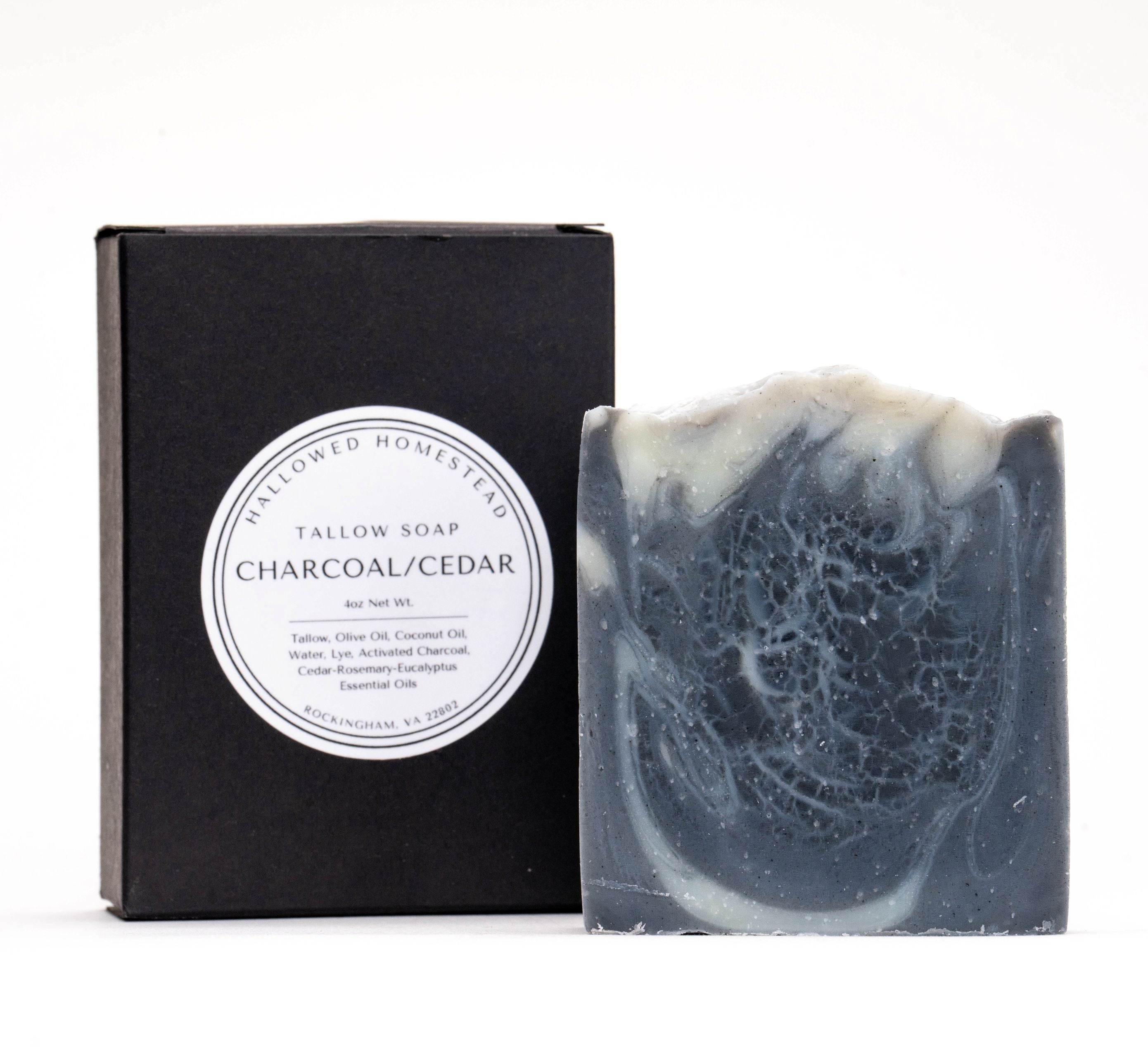 Charcoal Cedar Tallow Soap