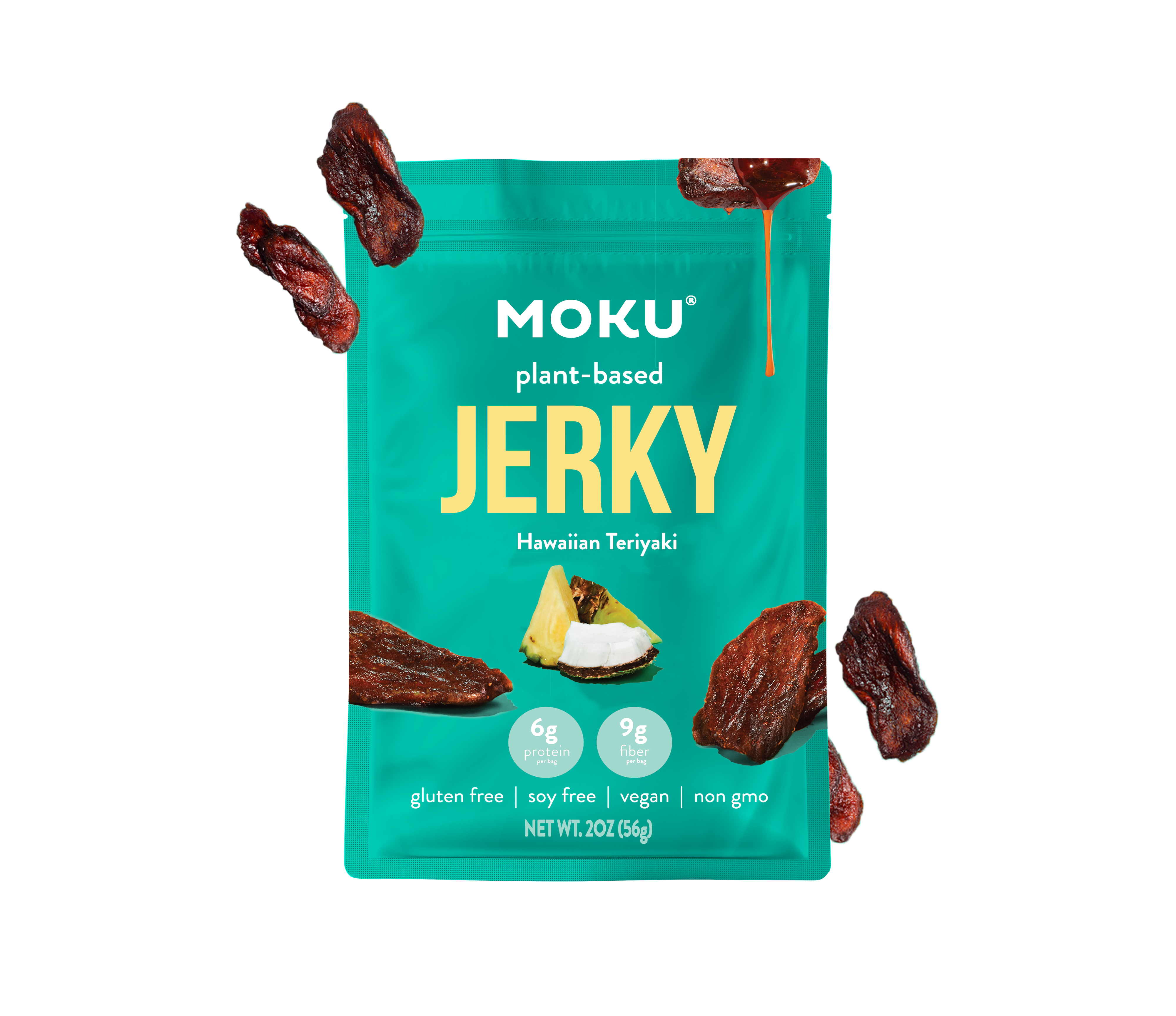 Hawaiian Teriyaki Mushroom Jerky by Moku Foods