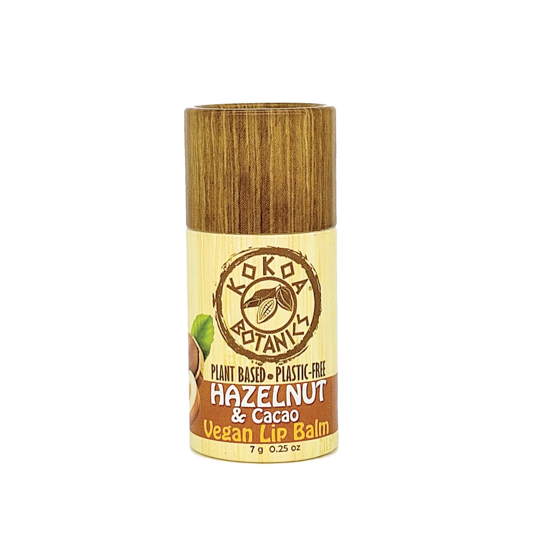 Hazelnut and Cocoa Butter - Natural Lip Balm - Vegan - Plastic Free by kokoabotanics