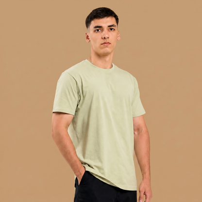 Organic Cotton Midweight T-Shirt Curved Hem
