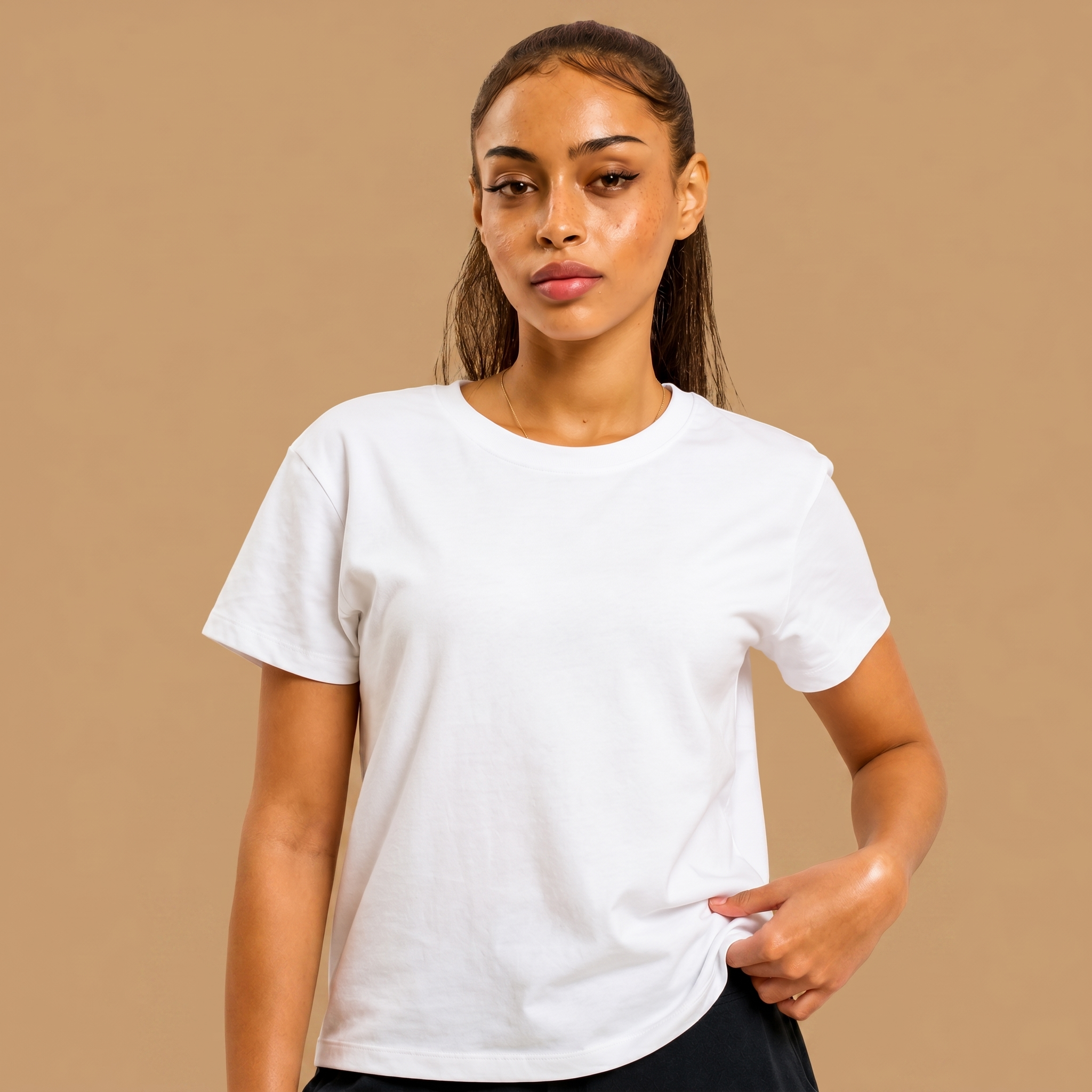 Organic Cotton Cropped T-Shirt