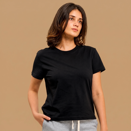 Organic Cotton Cropped T-Shirt
