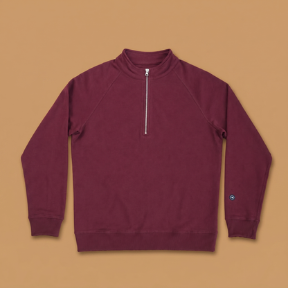 Organic Cotton Midweight Raglan Quarterzip