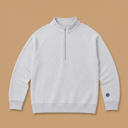 Organic Cotton Midweight Raglan Quarterzip