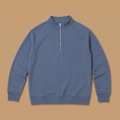 Organic Cotton Midweight Raglan Quarterzip