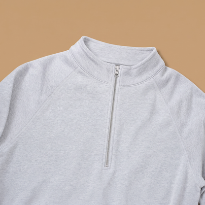 Organic Cotton Midweight Raglan Quarterzip