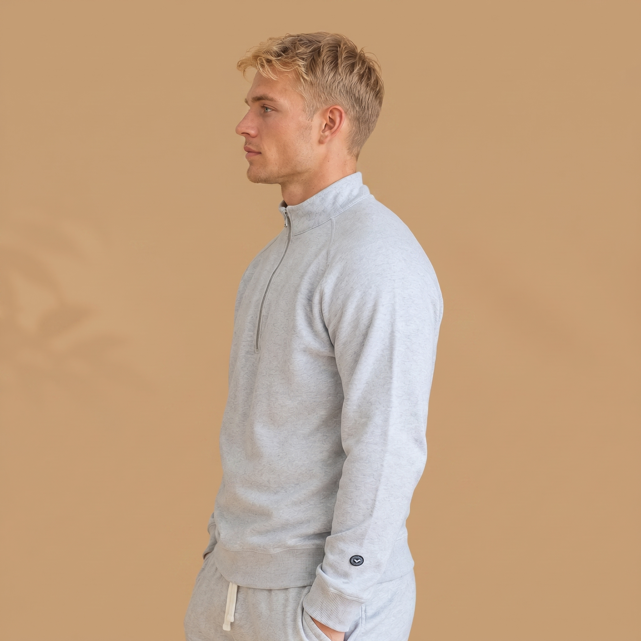 Organic Cotton Midweight Raglan Quarterzip