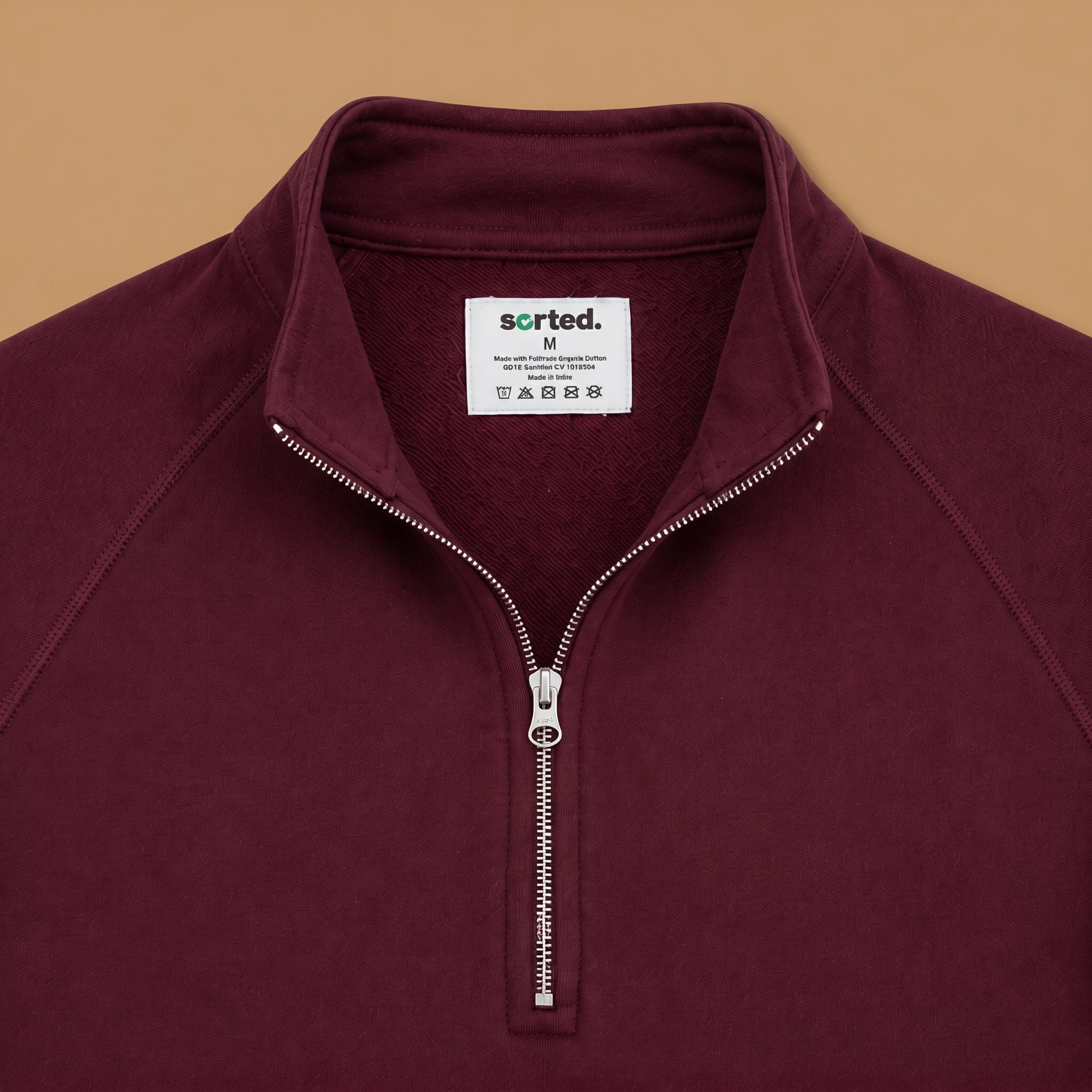 Organic Cotton Midweight Raglan Quarterzip