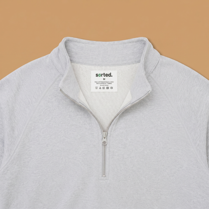 Organic Cotton Midweight Raglan Quarterzip